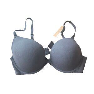 Skims Onyx Black Underwire Push-Up Bra 38D